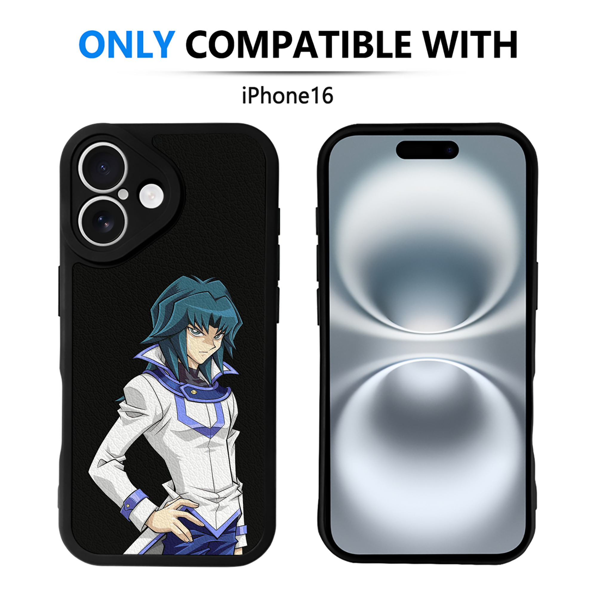 遊☆戯☆王 Yu-Gi-Oh! 【iPhone 16シリーズ対応】シリコンスマホケース（レザー調） 材質：シリコン